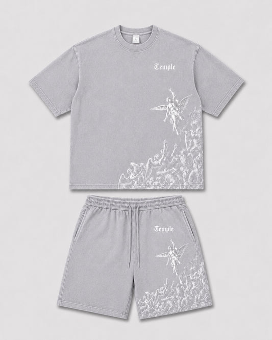 Ensemble oversize Fallen Angel — Gris délavé — mock-up